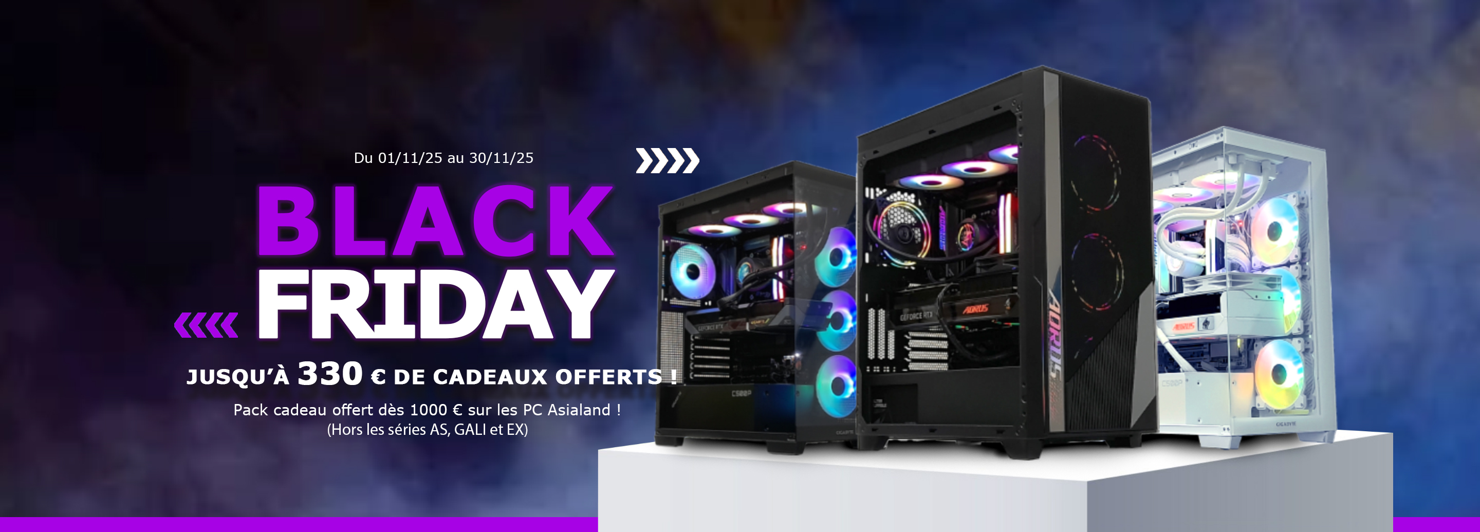 BLACK FRIDAY PC 330 cadeaux