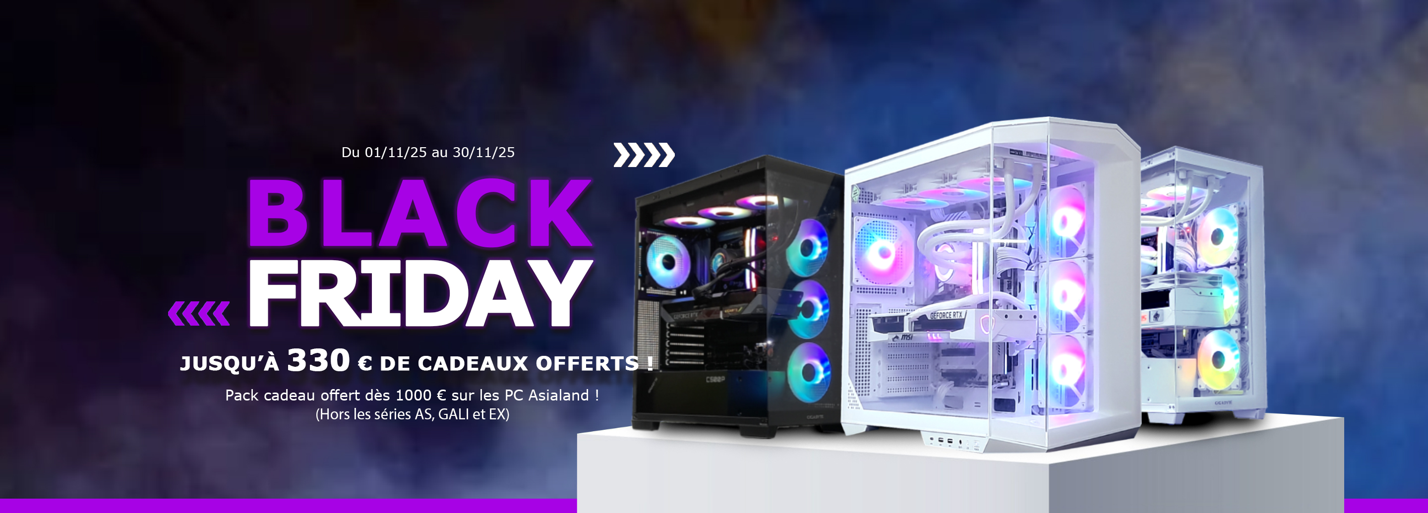 BLACK FRIDAY PC 330 cadeaux