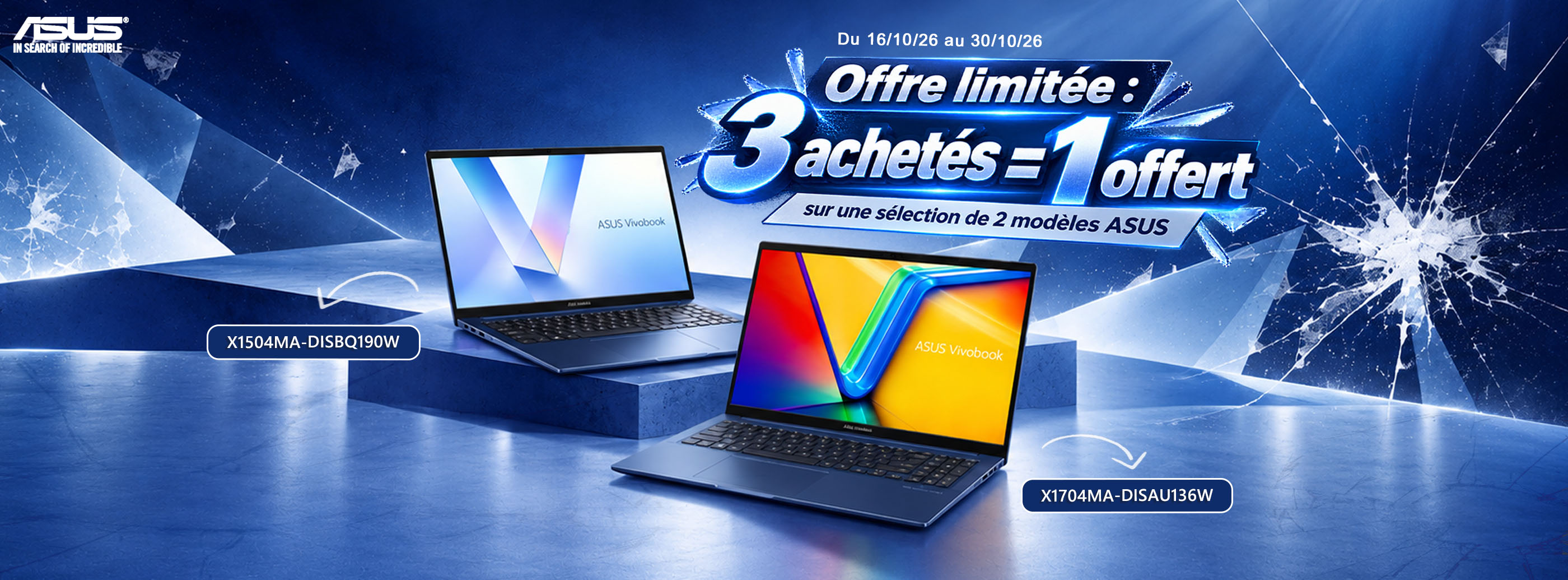 asus NB promo 3+1 2026 banner